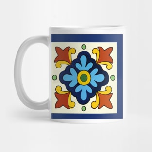 Talavera Playful Green Dot Mug